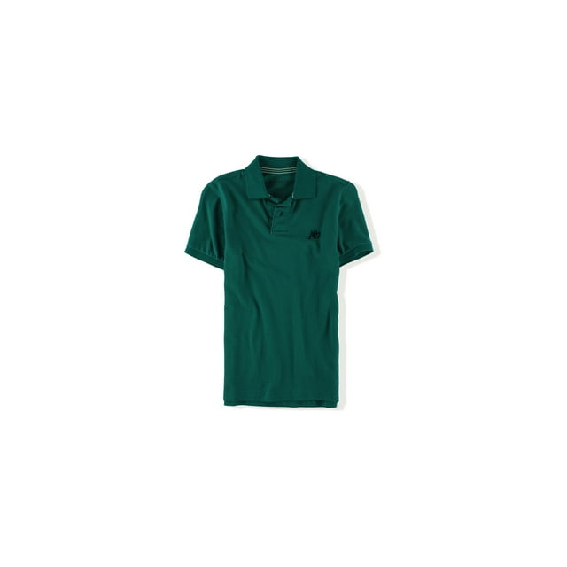 Aeropostale A87 - Polo de rugby para hombre, color verde, extragrande Aeropostale polo, rugbi