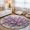 Lavender, variant on Round Rugs 6Ft, Purple Flowers Abstract Round Area Rug Washable Indoor Throw Carpet, Vintage Country Floral Modern Art Soft Non Slip Circle Rug for Office Cabinet Home Decor Aesthetic