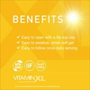 OmegaXL Joint Support Supplement - Natural Muscle Support, 60 Softgels & VitaminXL D3 High Potency Daily Vitamin D 5000 IU 125mcg Immune Support Supplement (30 Softgels)