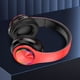 thumbnail image 3 of Auriculares LED rojos plegables con Bluetooth 5.0, subwoofer, micrófono integrado, llamada inalámbrica, cancelación de ruido estéreo, almohadillas suaves, 3 of 4