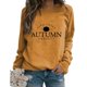 thumbnail image 2 of Camiseta suelta estampada a la moda para mujer, blusa de manga larga, cuello redondo, camisetas casuales, sudadera Pompotops  FGAJ11846, 2 of 5