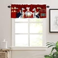 thumbnail image 4 of Kitchen Curtains Chef Valances for Windows Rod Pocket Curtain Three Fat Chefs Style Print Drape Valance Blackout Kitchen Window Curtains Window Treatments for Bedroom Living Room, One Panel W52xL18in, 4 of 6