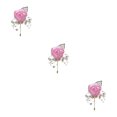 thumbnail image 2 of Redempat Versatile Wedding Brooch Add Classy And Sophisticated Touch To Any Look Modern Minimalist Brooch Pin pink 3Set, 2 of 6