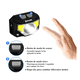 thumbnail image 2 of Lámpara Cabeza  Bloosom Led Linterna Minera Recargable Usb Con Sensor Negro, 2 of 4