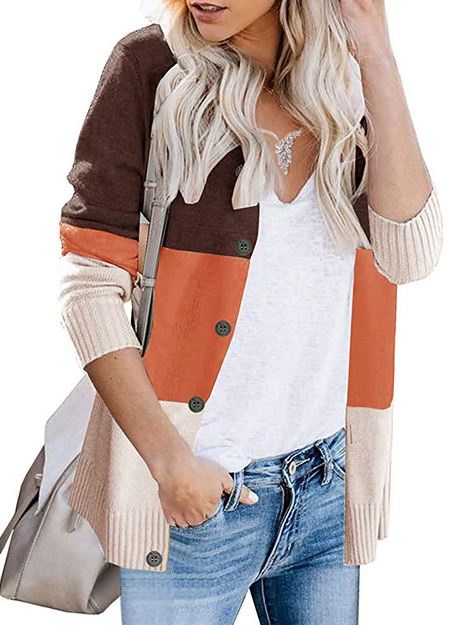 striped cardigan sweater womens