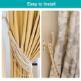 thumbnail image 4 of Uxcell 2Pack Aluminum Alloy Wall Mounted Curtain Holdback Drapery Holder Hook, Copper, 4 of 6