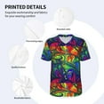 thumbnail image 5 of Fotbe Pride Rainbow Baseball Jersey Shirt for Men and Women, Casual Short Sleeves Button Down T-Shirt-X-Large, 5 of 9