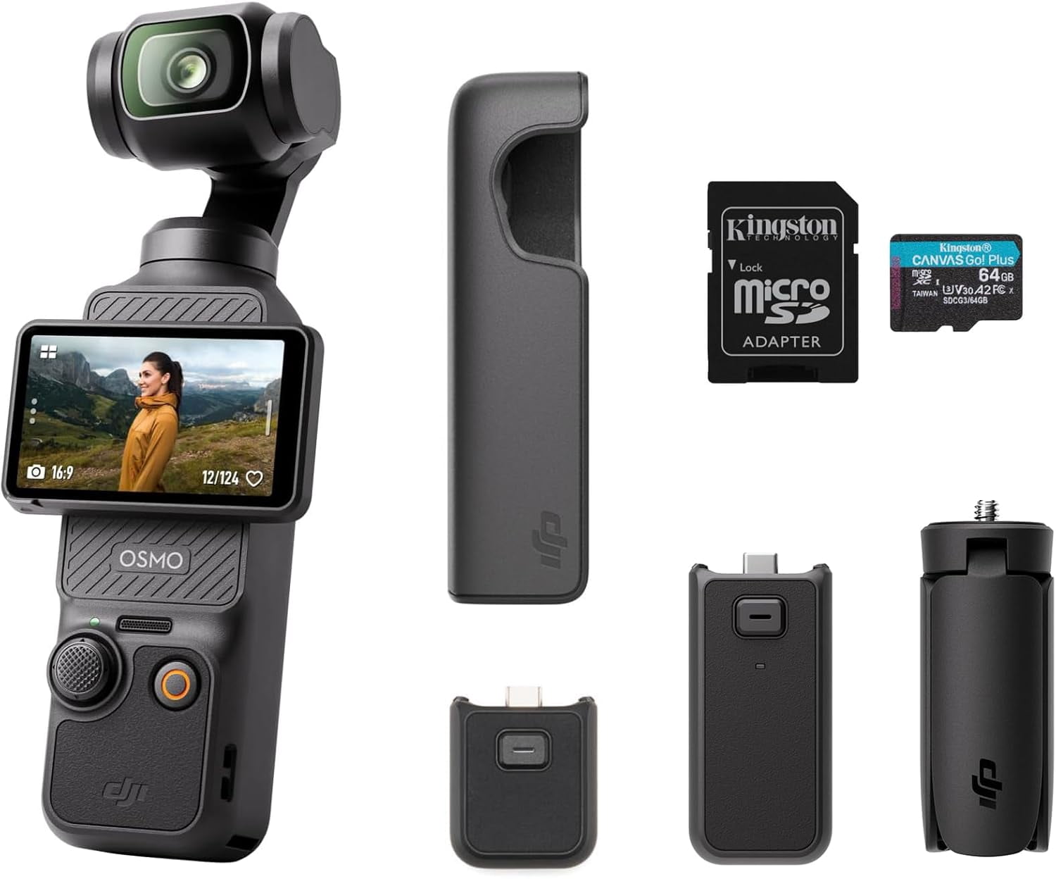 DJI Osmo Pocket 3 Capture More Combo with 4K/120fps Video and 3-Axis Stabilization Vlogging Camera