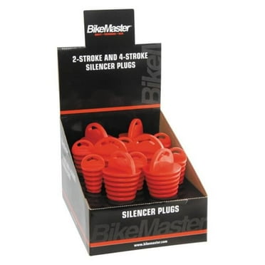 Bike Master 151686 Exhaust Plug Rubber Muffler Plugs - 12 Piece