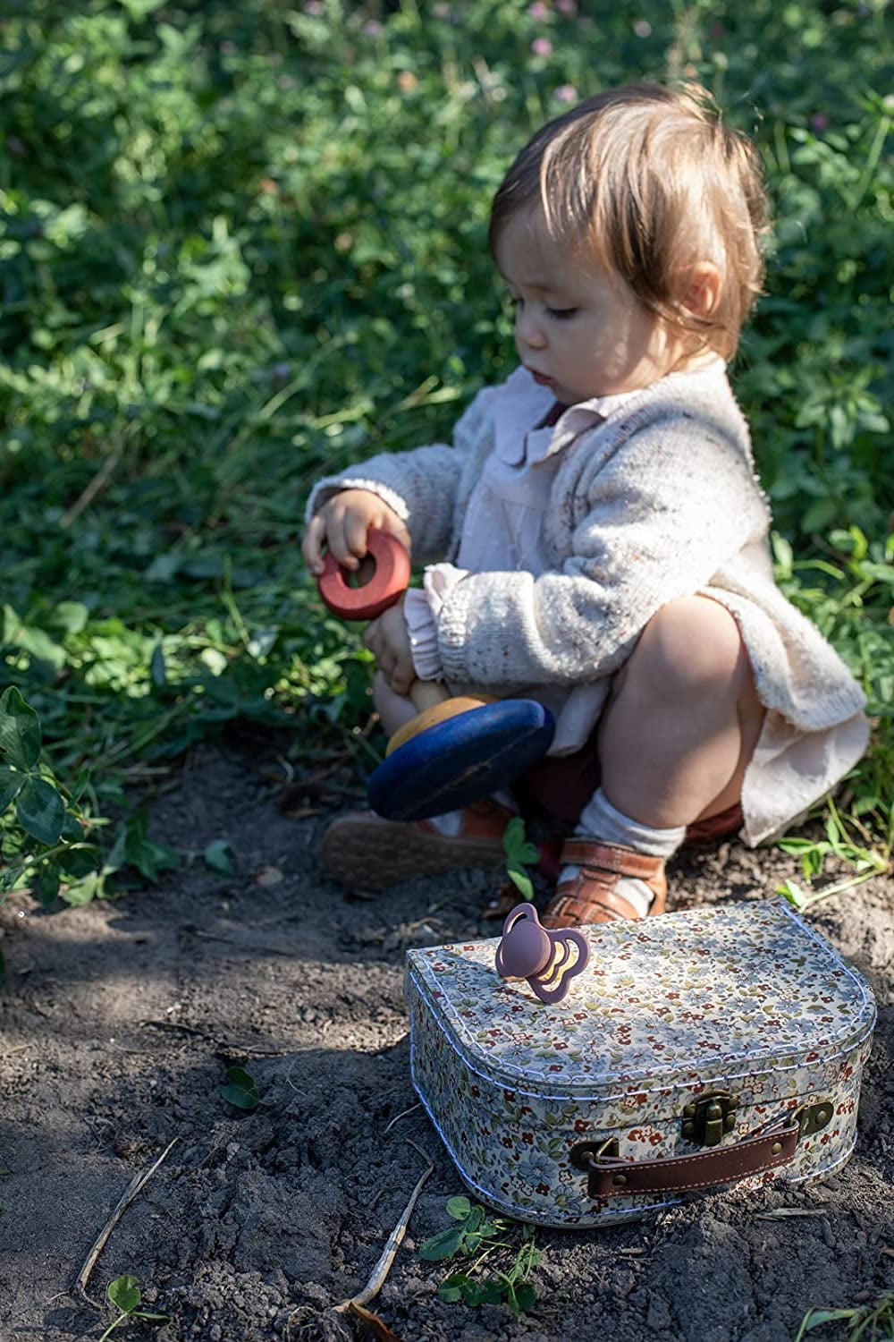 BIBS Pacifiers – Couture | Orthodontic Nipple Pacifier | BPA-Free Natural Rubber | Made in Denmark | Set of 2 Soothers (0-6 Months)