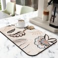 thumbnail image 2 of Elegant Coffee Drying Mat - Absorbent Dish Pad with Non-slip Rubber Back, Perfect for Hiding Stains on Kitchen Counters, Coffee Mat Excellent with Dish Racks and Diatom Mud Coffee Makers, 19.5x12in, 2 of 7