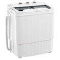 thumbnail image 3 of SUNCROWN Portable Washing Machine, 16lbs Portable Washer and Dryer Combo with Drain Pump, 2 In 1 Mini Compact Twin Tub Laundry Washine for Camping, Apartments, Dorms, RV (Grey), 3 of 11