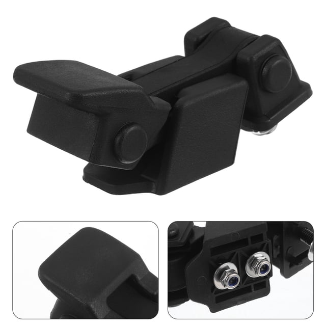DEEPCRAFF 1Jgo Pestillo Flexible Para De Automóvil Con Cierre Firme Y Soporte Resistente Negro