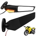 thumbnail image 1 of 1 par de espejos de motocicleta, espejos laterales de motocicleta, espejo retrovisor de motocicleta, espejos de motocicleta con señales de giro, 1 of 7