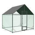 thumbnail image 4 of BingoPaw Outdoor Chicken Run Coop Large Walk-in Poultry Cage Duck Goose Pen Fence with Upgraded Metal and Waterproof UV Cover, 4 of 12