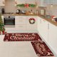 thumbnail image 1 of Juego de 2 Alfombras y Tapetes Navideños para Cocina con Base Antideslizante. Decoración Navideña para La Cocina., 1 of 7