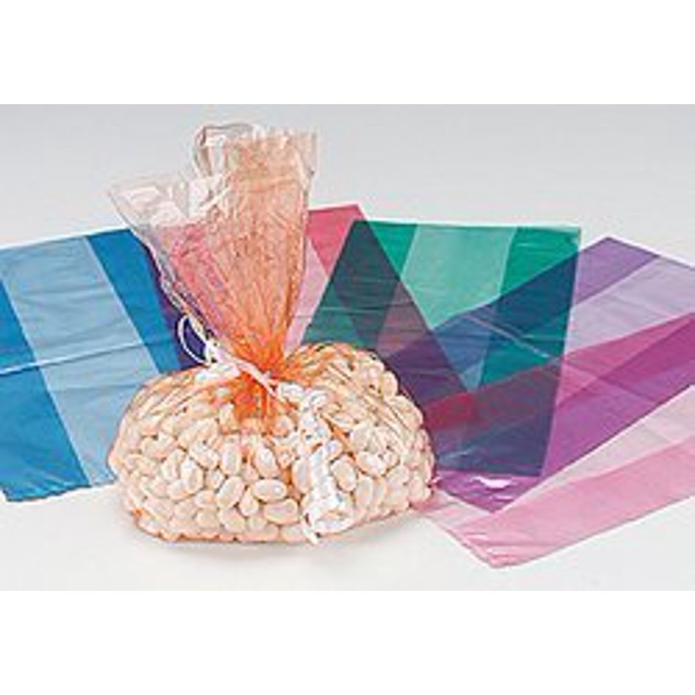 Green Cellophane Bags (12Pc) Party Supplies 12 Pieces