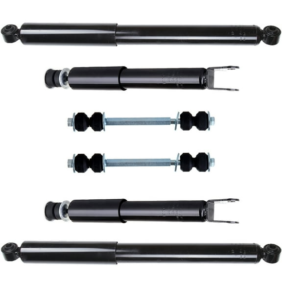 CCIYU Complete Suspension Kit Fits 1999 2000 2001 2002 2003 2004 2005 2006 for Chevrolet Silverado 1500 Includes Front shock absorber Rear shock absorber Stabilizer Bar Link Kit