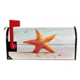 thumbnail image 3 of Ryvnso Mailbox Cover Retro Starfish Seagull Magnetic Mailbox Wrap Standard Size 21x18 Inch, 3 of 8