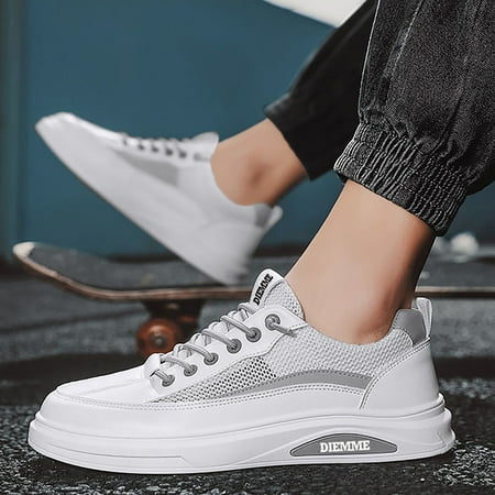 

NEGJ Men Fashion Casual Lace Up Sport Shoes Sneakers Skate Shoes Sport Shoes