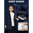 thumbnail image 6 of ZSHOW Girl's Recycled Winter Jacket Insulated Winter Coat Windproof Puffer Jacket Navy 8, 6 of 10