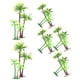 thumbnail image 5 of KAKOWELY 12 piezas de modelo de árbol de coco, diseño de paisaje de árbol de coco, maqueta de tren a escala ferroviaria, árbol de coco, 5 of 5