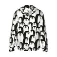 thumbnail image 3 of Fotbe Cartoon Penguin Men's Women's UPF 50+ Sun Protection Jacket Hooded Cooling Shirt with Pockets Hiking Outdoor Performance-XX-Large, 3 of 9