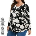 thumbnail image 6 of DDLUYY Women's Plus Size Tops Crew neck Long Sleeve Shirts Loose Tunic Tops Fall Shirts, 6 of 6