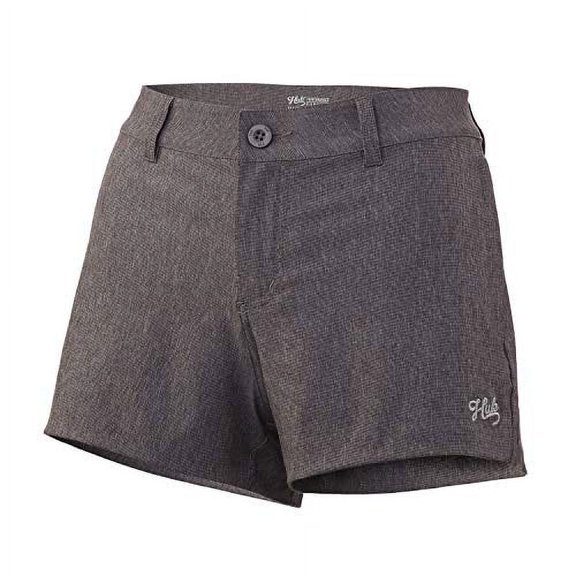 Huk Women's Drifter Ladies Performance Quick-Drying Short, Iron Heather, 0