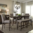 thumbnail image 5 of Liberty Furniture Double Bridge Upholstered Counter Chair -Set of 2 - Brown, 5 of 5
