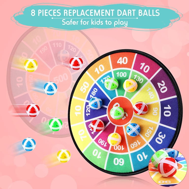 Rirool Kids Dartboard Set, 28.3 Inch Hook and Loop Target photo 7