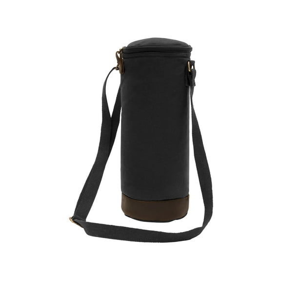 Rothco 23548 Waxed Canvas Wine Carrier Tote Bag, Black