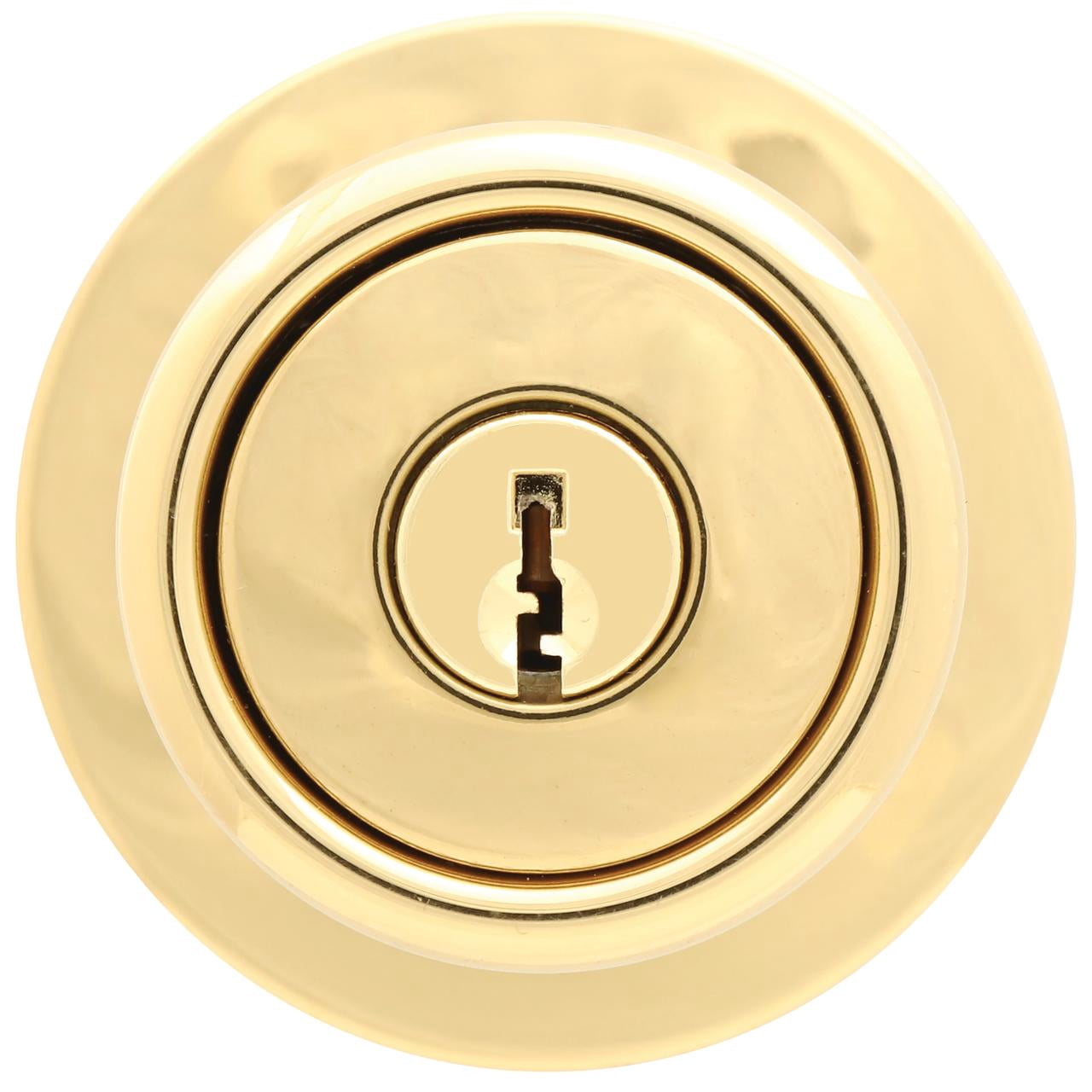 Lokhaus Keyed Entry Tulip Doorknob Polished Brass 2 Count
