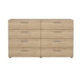 thumbnail image 2 of Tvilum Loft 8 Drawer Double Dresser for Adults, Jackson Hickory, 2 of 13