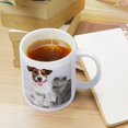 thumbnail image 5 of ANYWAY.GO White Ceramic Coffee Mugs for Hot or Cold Drinks ,Cute Puppy Cat Standing Front Ceramic Mugs for Coffee Latte Tea Milk Cocoa,12 oz, 5 of 7