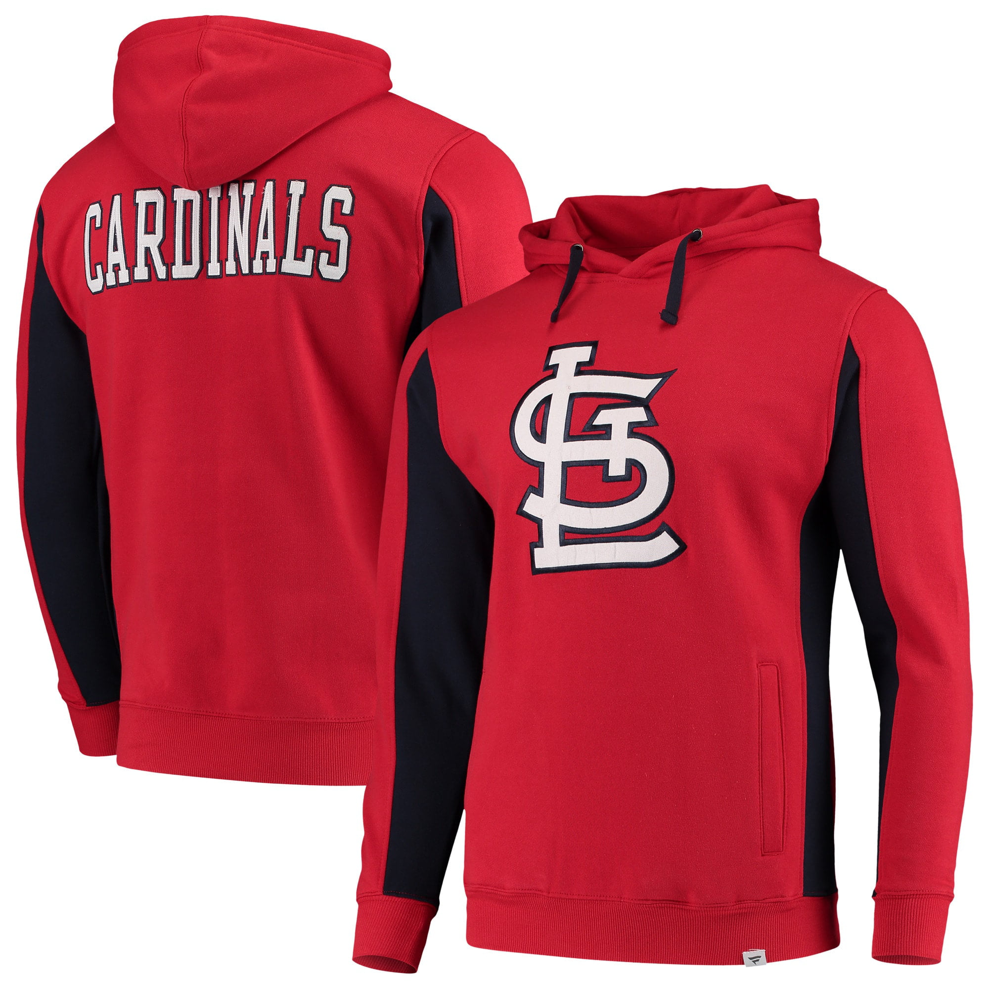 St. Louis Cardinals Fanatics Branded Team Logo Iconic Fleece Pullover Hoodie - Red/Navy ...