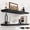 Black, variant on Floating Shelves 36 Inch Long, 9.3 Inch Deep Classic Crown Molding Floating Shelves for Wall, Rustic Wooden Shelves for Wall Decor Bathroom, Kitchen, Office, (White, 2Pack)