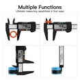 thumbnail image 4 of Digital Caliper 6 Inch Electronic Vernier Caliper 0-150mm Calliper Micrometer Digital Ruler Measuring Tool 0.1mm ,Easy to Operate, 4 of 7