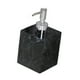 thumbnail image 4 of Dispensador de jabón con bomba, dispensador de jabón con textura de mármol, botella dispensadora de loción de recarga a prueba de fugas de 400 ml para Cabeza plateada negra, 4 of 8
