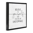 thumbnail image 3 of Stupell Industries Believe In Yourself Inspirational Typography Painting Black Floater Framed Canvas Art Print Wall Art, 18 x 18, 3 of 9