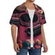 thumbnail image 2 of Fotbe Romantic Heart Guitar Camisa Estampada de Manga Corta para Hombre, Casual de Verano, Estilo Playero, Sin Arrugas-Medium, 2 of 5