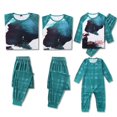 thumbnail image 3 of Christmas Matching Family Pajamas Sets Merry Christmas Print Green Tops and Pants Sleepwear 2Pcs Sets, 3 of 10