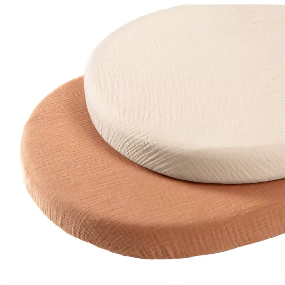 AUQ 2 Pcs Baby Lounger Pillow Cover, Good Moisture Absorption Baby Care Removable Slipcover, Safe for Babies Lounger Cover,Style 1