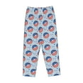 thumbnail image 4 of Daiia Donut with the USA Fag Women's Sleep Pant with Pockets and Drawstring,Pajama Pants-Large, 4 of 9