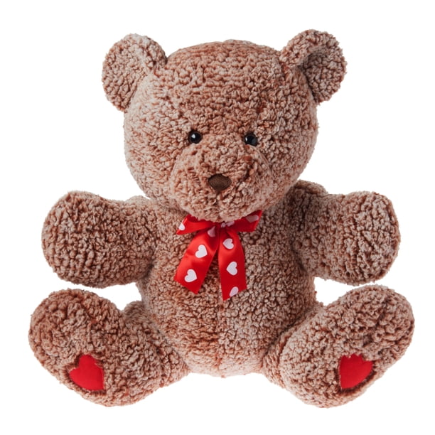 Way To Celebrate Valentine’s Day Teddy Precious Plush Toy, Light Brown