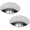 8-23/32" Bore with 5 Even 7/16" Lips, variant on Semi Truck Hub Covers - 4 x Chrome Metal 8" Dome Style Hub Caps Dome Semi Truck Rear Wheel Covers
