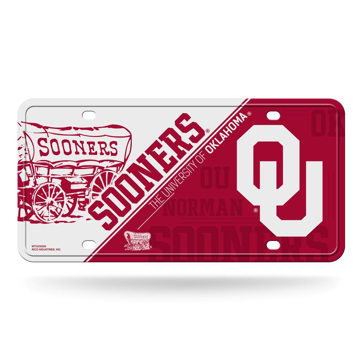Oklahoma Sooners NCAA 12x6 Auto Metal License Plate Tag CAR TRUCK