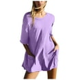 thumbnail image 1 of Women's Summer Oversized Tee Romper Backless Loose Shorts Polyester for Casual Occasions, 1 of 5