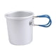 thumbnail image 2 of Taza de camping con asa plegable, ligera, de metal, para café, 150 ml Mango azul, 2 of 9
