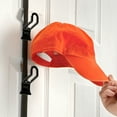 thumbnail image 5 of Cap Rack 18 FAVorite | Hat Racks | Hold up to 36 caps | Over Door Organizer | Baseball Hat Organizer | Over Door Hanger | Fitted & Adjustable Caps & Visors | Door Slam Proof | 2 Straps | Black, 5 of 5